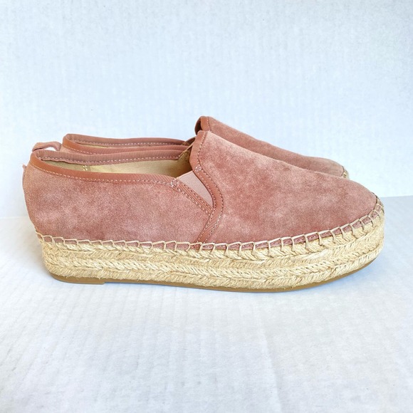 SAM EDELMAN Carrin Platform Espedrille Slip On Sneaker Shoes Pink Tan Boho 6.5 - Picture 3 of 12